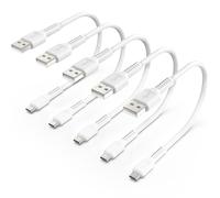Cable Micro USB 30cm [Lot de 5], Lot Petit Câble Micro USB 2.0 Charge Rapide et Synchronisation Compatible pour Samsung Galaxy S6/ S7/ J3/ J5/ J7, Huawei, Xiaomi Redmi, Kindle, PS4, Sony, Wiko