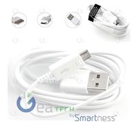 Câble Micro USB Charge Données 1,2 M Samsung Galaxy S6 Edge Plus S7 Blanc DG925