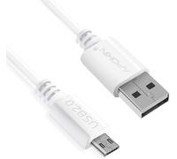 Câble Micro USB Charge Ultra Rapide Extra Long [2M] 5V/2.4A Charge Rapide Câble Android Durable Double Revêtement pour Samsung S7/S6/S5/J5/J7 Huawei Nokia Nexus Sony Tablet PS4 Kindle