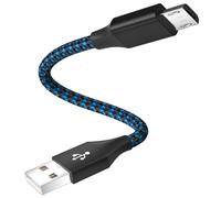 Câble micro USB court pour Fire TV Stick, Roku Stick, lecteur multimédia en streaming, PS4, Chromecast, téléphone Android, FireStick, bloc d'alimentation, câble d'alimentation sans fil, câble d'alimentation USB Scovee, câble de charge rapide 0,5 m