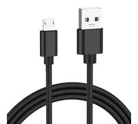 Câble micro USB de 1 m - Câble de charge Android 2,4 A en nylon tressé pour PS4, Samsung Galaxy S7 S6 S5 J7 J5 J6 J3, Note, LG, Nexus, Nokia, Xbox, HTC, Sony, Kindle Fire, et plus encore