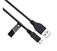 Câble micro USB de 2 m compatible avec Fire Echo Dot (2e génération), Echo Dot Kids Edition, Amazon Tap, Amazon Fire 7, Fire HD 8, Fire HD 10 (noir)