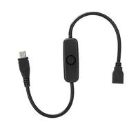Câble Micro USB Haute Performance avec Rallonge de Commutateur à 501 Boutons pour et Ordinateurs Monocarte 2A-2,5A Courant Noir 0,9 Pieds