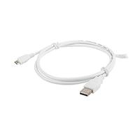 Lanberg Câble Micro-USB CA-USBM-10CC-0010-W USB 2.0 1 m Blanc