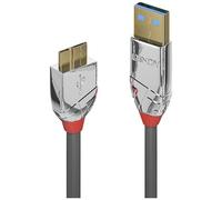 Lindy Câble USB 36656 USB 3.0 A vers micro-B 0,5 m gris