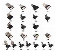 Câble Micro USB mâle vers USB mâle,câble de charge de données,super plat,flexible,haut et bas,magasins,angle droit,résistant à 90,0.05m-1m - Type Assembled Parts of-Connector-D2