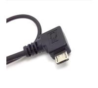 Câble Micro USB OTG pour hôte, cordon d'alimentation à angle droit, pour Galaxy S3 i9300 S4 i9500 note 2 N7100 note 3 N9000 et S5 i9600
