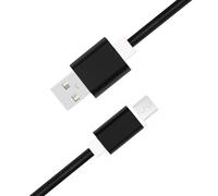 Câble Micro Usb Pour Blackview A80s Câble Usb Tressé Nylon 1,3 Mètre Câble Charge/Synchro Rapide-Transfert De Données - Noir