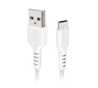 Câble Micro USB pour Huawei Ascend Y530 LG G Flex D950 G2 Optimus L4 Motorola G Moto G Sony XPERIA Z2 Blanc