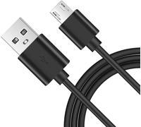 Câble Micro Usb Synchronise Et Charge Haute Vitesse Transfert De Données 480 Mbit/S Compatible Avec Samsung,Htc,Sony,Motorola,Lg,Nokia,Kindle,Ps4,Xbox One Noir 3 Mètres