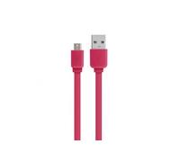 Câble micro USB /USB-A plat 1 m - framboise