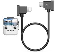 Câble micro USB vers Lightning RC pour DJI Spark/Mavic Pro/Mavic Mini 1st SE/Mavic 2 Series/Mavic Air 1st Drone Télécommande Cordon de données pour iPhone 14 13 12 11 XR Uniquement pour Micro USB RC
