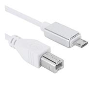 Câble Micro USB vers USB B 2Pcs, Câble Micro USB OTG vers Standard B, Piano électrique Ligne de Connexion Micro USB vers B-Type Support Tablet PC pour MIDI
