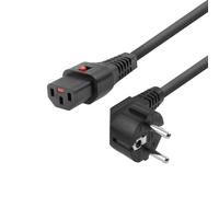 Microconnect MC-SCHC13-2 câble électrique Noir 2 m Prise d'alimentation type E+F Coupleur C13