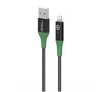 Câble MicroConnect Smart Charge MFi USB-A vers Lightning 1 m Noir-Vert, MC-SMART