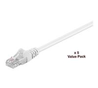 Câble MicroConnect U/UTP CAT5e 15M blanc, lot de 5
