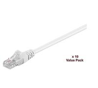 Câble MicroConnect U/UTP CAT5e blanc de 2 m (lot de 10)
