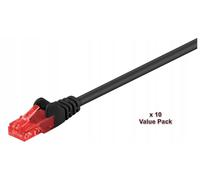 Câble MicroConnect U/UTP CAT6 2M noir, lot de 10