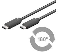 Câble MicroConnect USB-C 3.2 Gen2 noir. 1 m