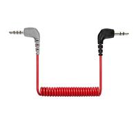 Câble Microphone 3.5mm, Câble TRS vers TRS Mâle à Mâle Angle Droit, Adaptateur Audio pour Rode VideoMic, VideoMicro Go, Boya et Micros Externes, Compatible iPhone, iPad, Android, Vlogging et Streaming