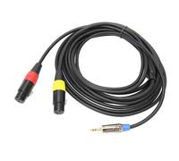 Câble microphone audio d'interconnexion avec connecteurs sophistiqués, conception à triple blindage, conducteurs en cuivre sans oxygène pour