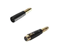 Câble Microphone blindé, Adaptateur Audio XLR 3 Broches Femelle mâle vers Jack Mono 6,35/6,5 mm 6,35/6,5 mm(Male Add Female,5pcs)
