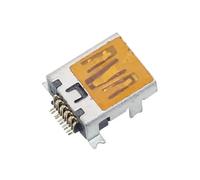 Câble Microphone blindé, Lot de 10 ou 50 connecteurs Mini USB Type B Femelles 10 Broches SMT SMD Dip, Prise de Charge, Prise d'alimentation, Bouche Plate(10 Pcs)