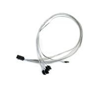 Câble Microsemi Adaptec I-HDMSAS-4SATA-SB.8M 0,8m, SFF-8643 vers SFF-8448, 6 Gbit/s, Gris, pour Adaptec Series 7/7Q/7H/7He