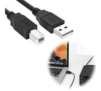 Câble MIDI B pour Instruments, Câble A vers USB B Compatible avec Piano, Clavier Midi, Contrôleur Midi, Interface Audio d'enregistrement, Microphone USB (1.8 M)