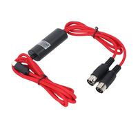 Câble MIDI USB C, Câble D'Interface Type C vers MIDI, Adaptateur de Câble MIDI vers Type C 5 Broches, Interface MIDI Entrée Sortie vers Adaptateur de Cordon USB pour Clavier de