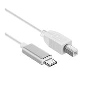 Câble midi USB C vers USB B, 1,5 m Type-C vers USB 2.0, câble d'imprimante USB B vers USB C pour iPhone 16/15, Samsung, Huawei, MacBook, piano numérique, interface audio, imprimante, scanner