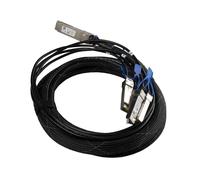 Câble Mikrotik XQ+BC0003-XS+ 3m QSFP28 vers 4x SFP28 Mâle 100Gbit/s Noir et Chrome