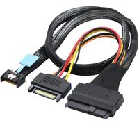 Câble Mini Cool Edge Io Mcio 4x Vers U.2 Sff-8639 Pcie Pci-Express Pour Carte Mère Ssd.[P133]