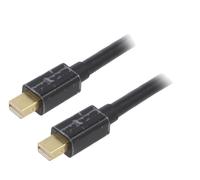 Cable mini DisplayPort 1.2 male des deux cotes 1.8m noir