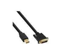 Câble Mini DisplayPort mâle vers DVI-D 24 + 1 mâle, noir / or, 3 m