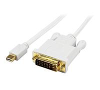 Câble mini DisplayPort vers DVI - Câble Convertisseur Adaptateur Actif Mini DisplayPort/Mini Display/Mini DP/mDP vers DVI de 1,8 m - Câble de Moniteur d'Ordinateur - 1920 x 1200 - Blanc (MDP2DVIMM6WS)