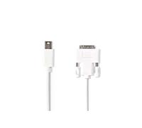 NEDIS Câble Mini DisplayPort vers DVI Mini DisplayPort Mâle - DVI-D Mâle à 24 + 1 Broches 2,0 m Blanc