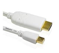 Câble Mini Displayport vers HDMI Cablesson 1m (Port compatible Thunderbolt) Câble Adaptateur Mini DP vers HDMI avec Audio pour iMac, MacBook Pro, Air d’Apple, TVs HD et LCD