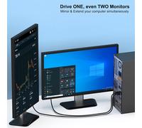 Câble Mini DisplayPort vers VGA, Câble Mini DisplayPort vers VGA 0,9 m (Compatible Thunderbolt 2) avec MacBook Air/Pro, Surface Pro/Dock, Moniteur, Projecteur