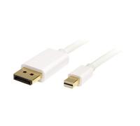 StarTech.com Câble adaptateur Mini DisplayPort vers DisplayPort 1.2 2m - mDP à DP - Support HBR2 - M/M - DisplayPort 4k - Blanc