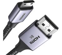 UGREEN Câble Mini HDMI vers HDMI 2.1 8K 60 Hz Câble Mâle vers Mâle Bidirectionnel 4K 240Hz eARC 3D Dolby Vision HDCP Compatible avec Tablette HDTV Raspberry Pi Zero W Caméra Moniteur (2M)