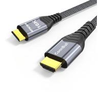 Câble Mini HDMI vers HDMI 2.2 2m, 96Gbps Ultra-Haute-Vitesse, pour HDMI 2.1 | 4K 8K 16K@60Hz 120Hz 240Hz Gaming HDR, eARC, compatible avec Caméra, Laptop, HDTV, Moniteur, Projecteur, Raspberry Pi