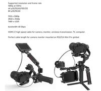 Câble Mini Hdmi Vers Hdmi 4K120 8K60 Pour Canon Eos R Rp Sony Caméra Atomos Ninja V Ultra Smallhd Cine5 Indie7 Moniteur En Forme De L 90 Degrés Type A C 50 Cm[Z4120]