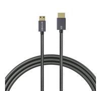 Câble Mini HDMI vers HDMI, résolution 4K, vitesse de transmission de 18Gbps, gris1m 10 pièces
