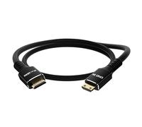 Câble Mini HDMI vers Mini HDMI 8K 4,5 m, aluminium, tressé, 8K @ 60 Hz, 4K @ 120 Hz, 2K, 1080p, HDR, eARC, 3D, compatible avec moniteur portable, appareil photo, tablette, Raspberry Pi Zero, caméscope