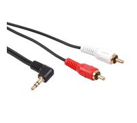 Câble mini jack - Maclean - MCTV-824 - 3.5mm angulaire - 2RCA - Blindé