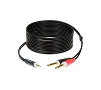 Câble mini-Jack mâle TRS / 2x Jacks mâles TS, 2m Câbles En Y
