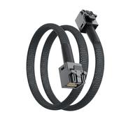 Câble Mini SAS HD Interne SFF-8643 vers SFF-8643 12G, avec Bande latérale, 100 ohms, 0,8 m (2,62 pi)