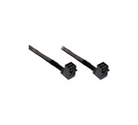 Câble Mini SAS HD SFF-8643 à SFF-8643 coudé avec bande latérale de 1 m