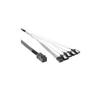 InLine® Mini SAS HD Kabel, SFF-8643 vers 4x SATA + Sideband, 1m